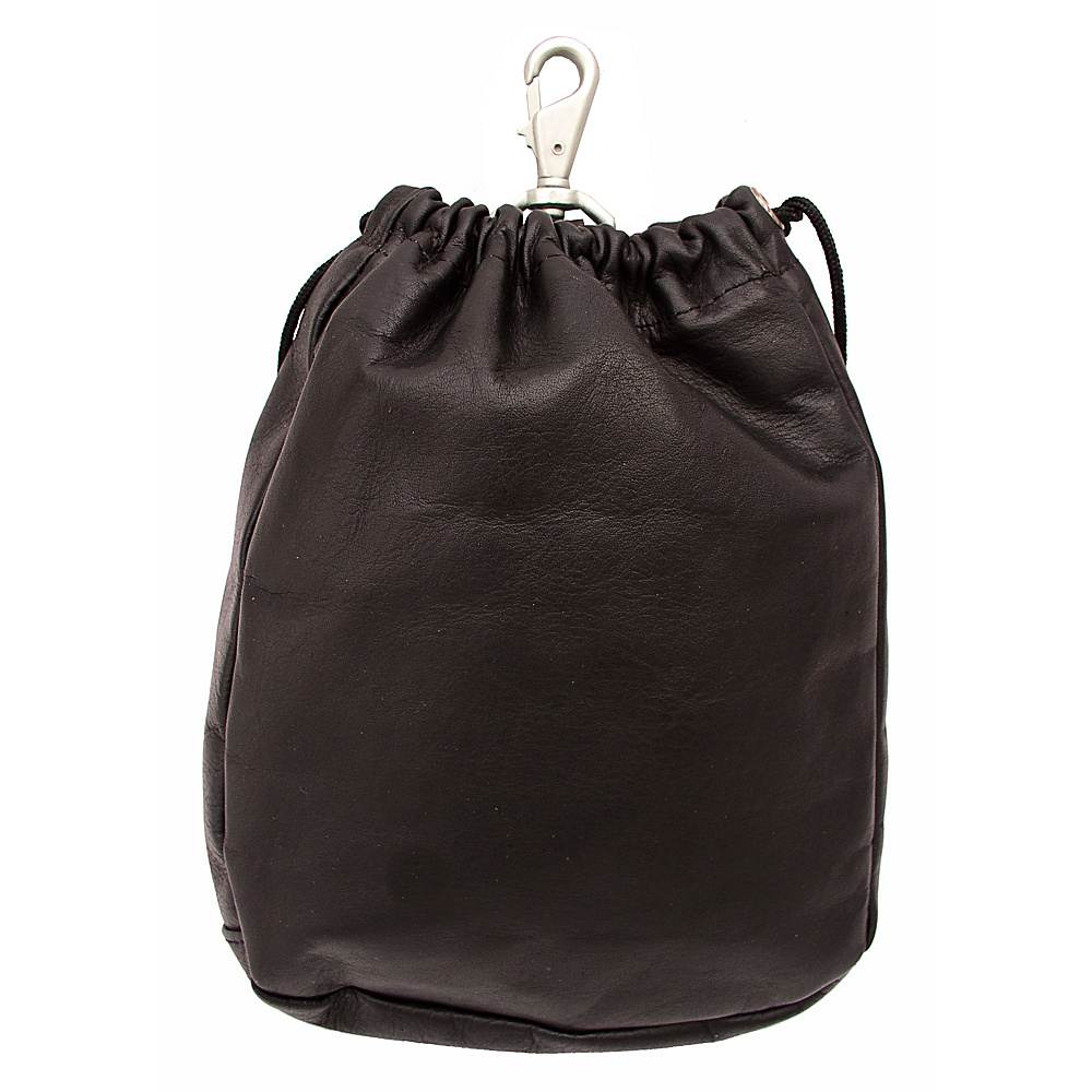 Piel Large Drawstring Pouch Chocolate