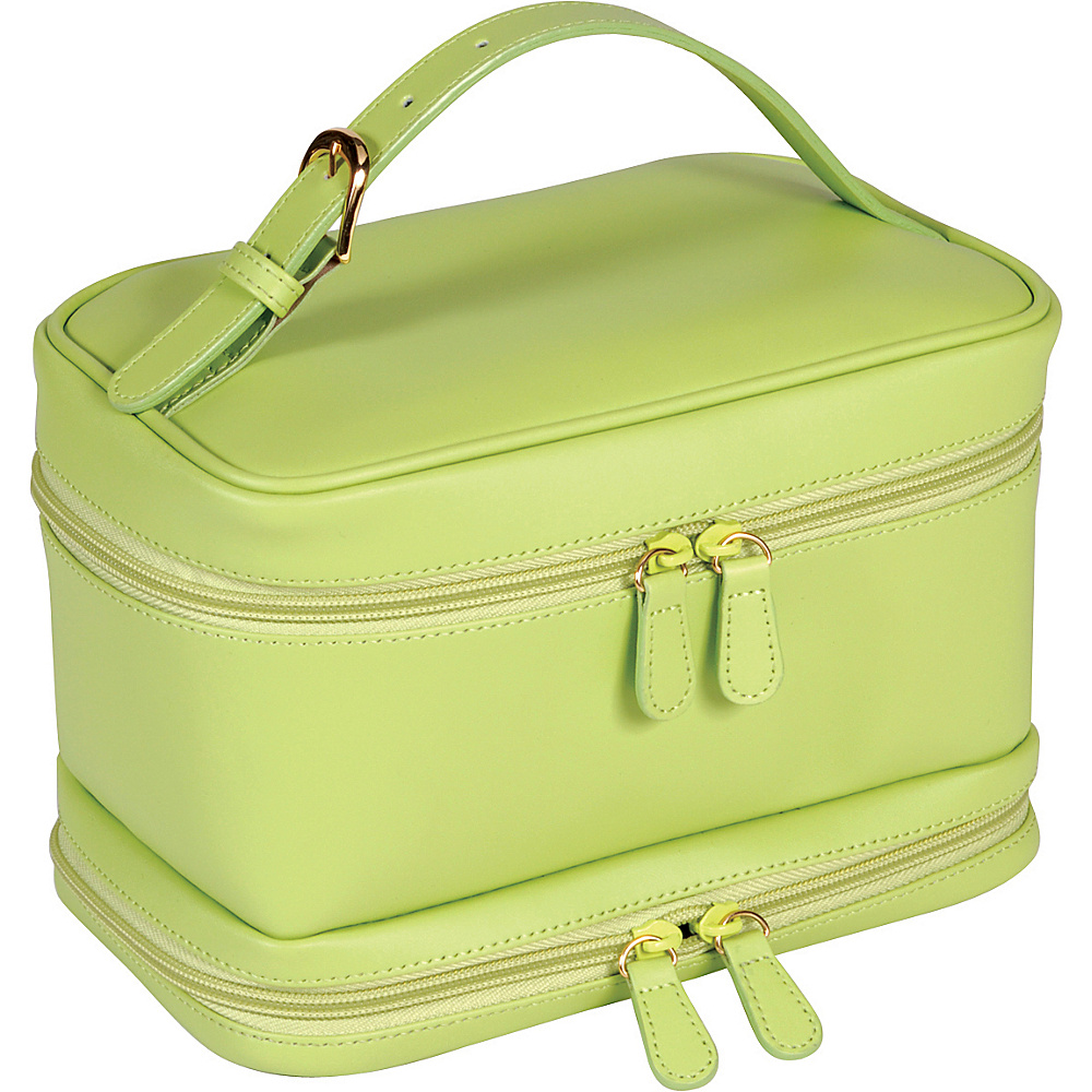 Royce Leather Ladies Cosmetic Travel Case Key Lime