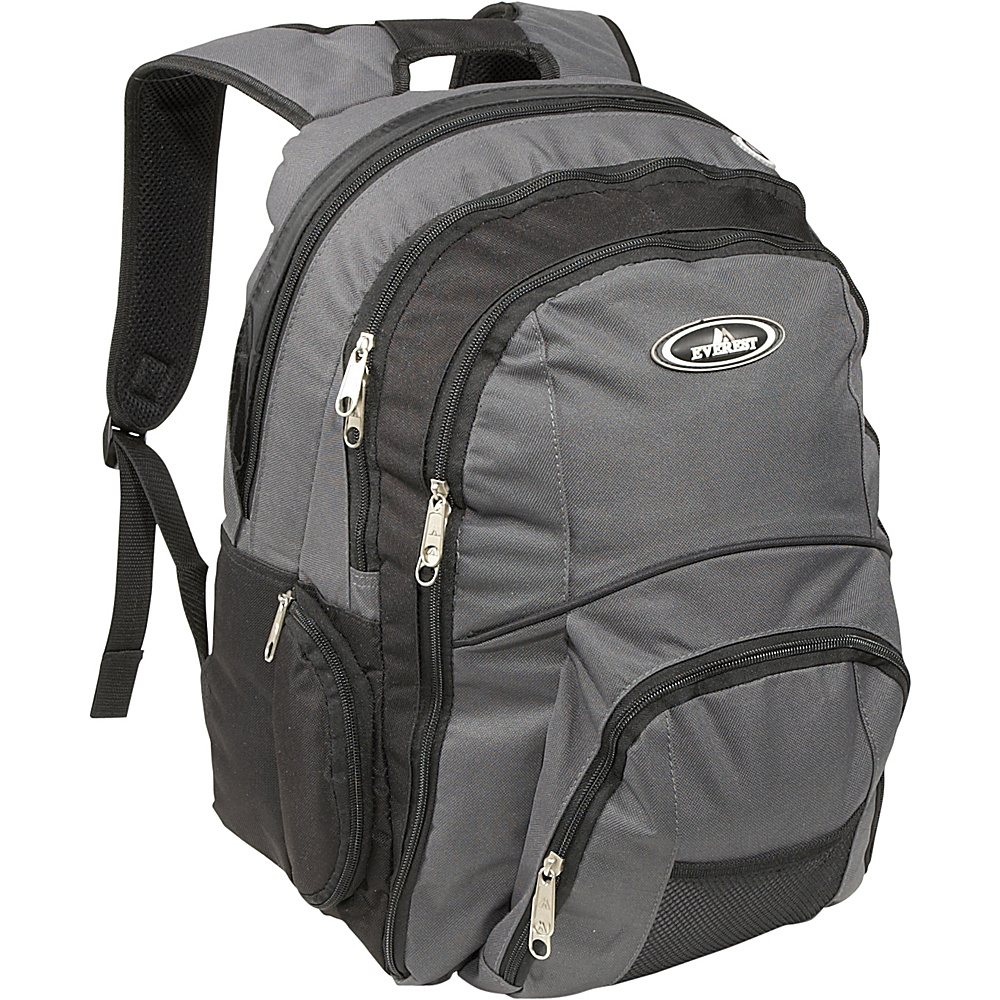 Everest Backpack With Laptop Storage Charcoal Black