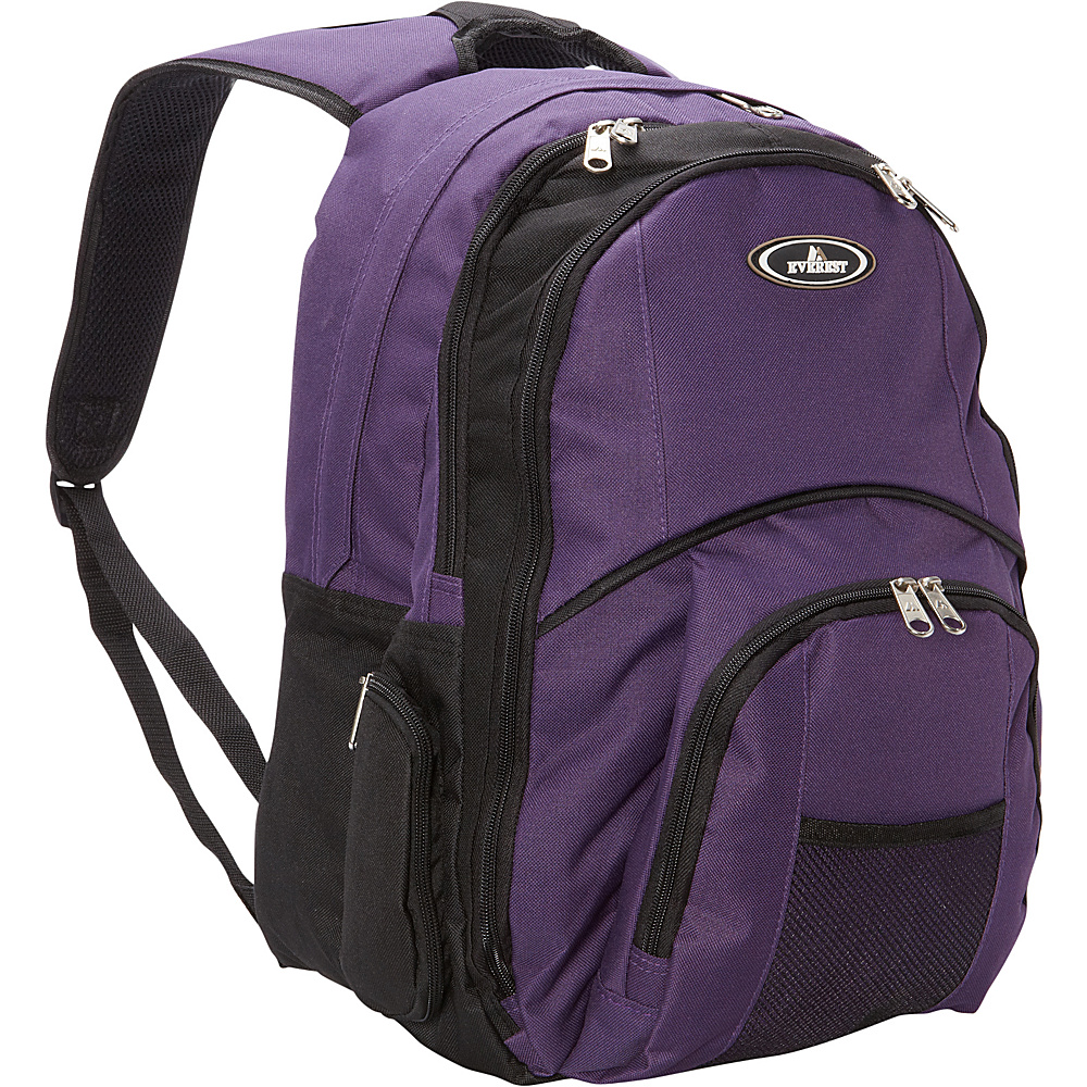 Everest Backpack With Laptop Storage Eggplant Everest Business Laptop Backpacks