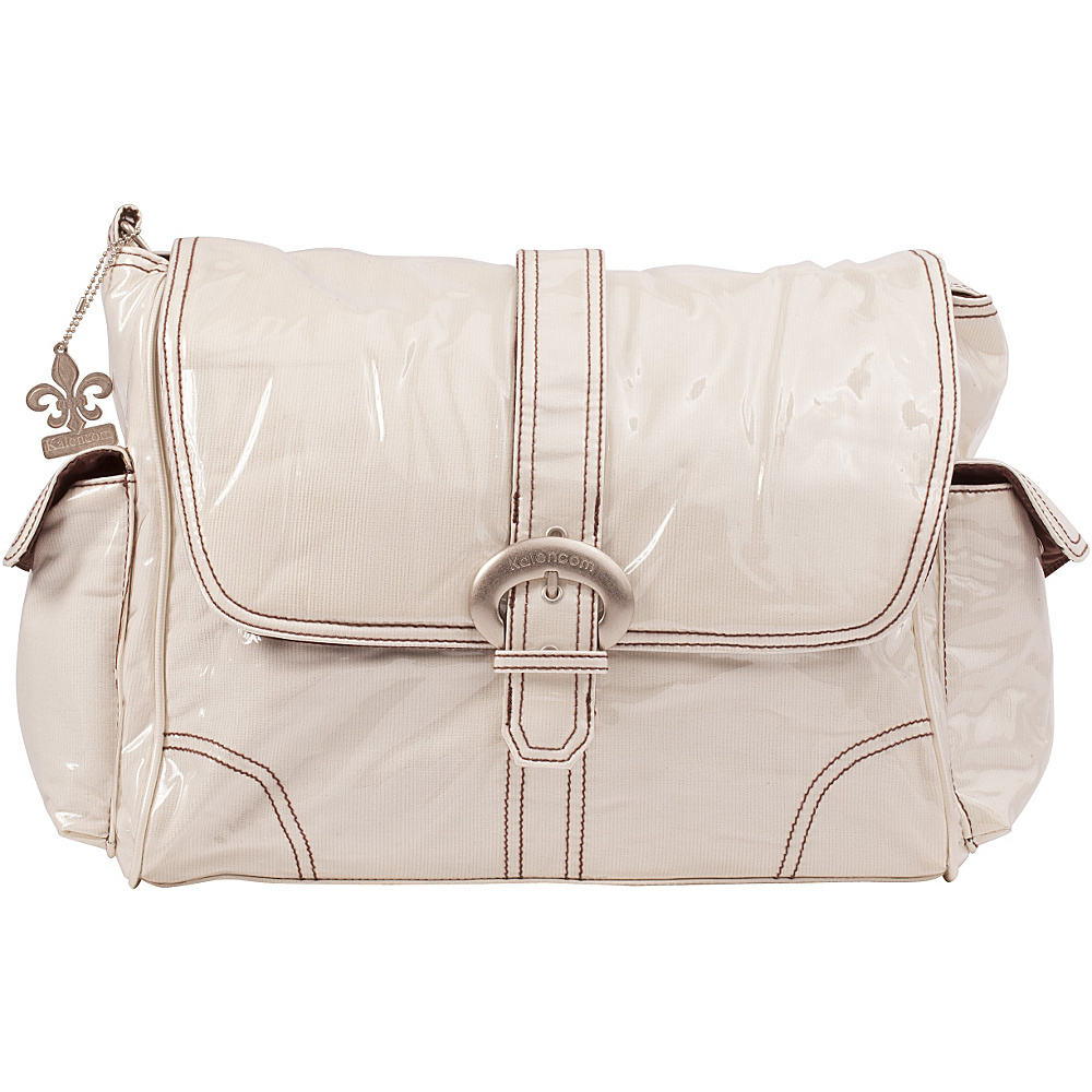 Kalencom Laminated Buckle Bag Cream Kalencom Diaper Bags Accessories