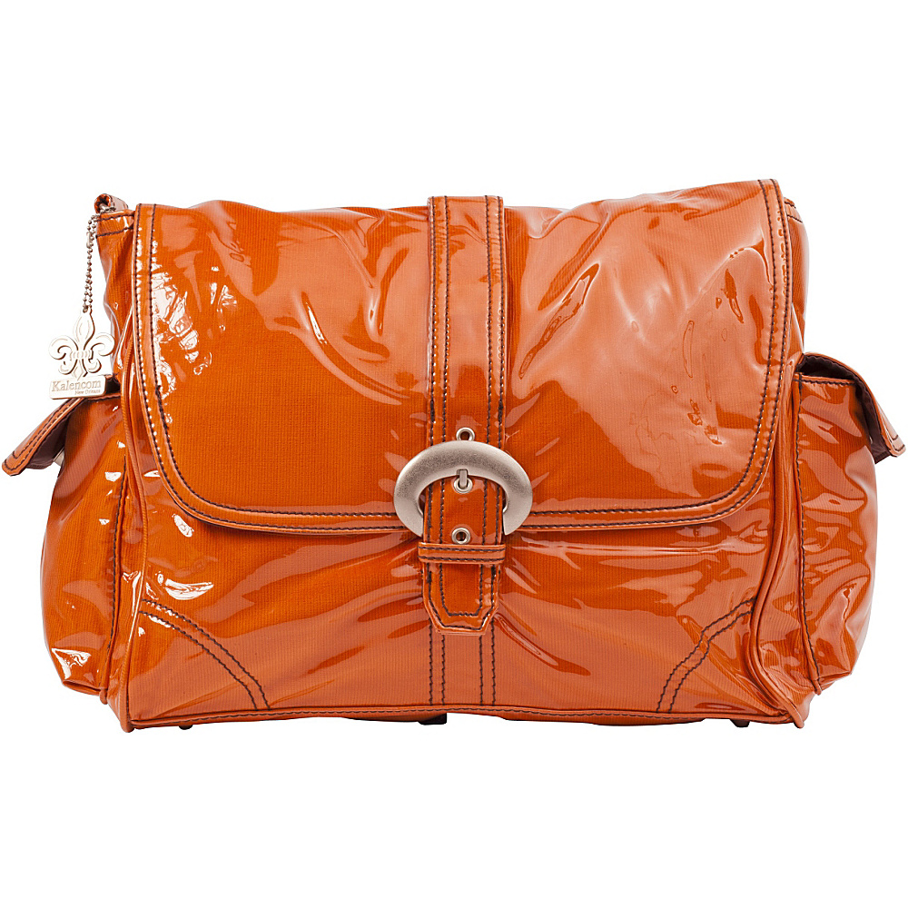 Kalencom Laminated Buckle Bag Orange Kalencom Diaper Bags Accessories