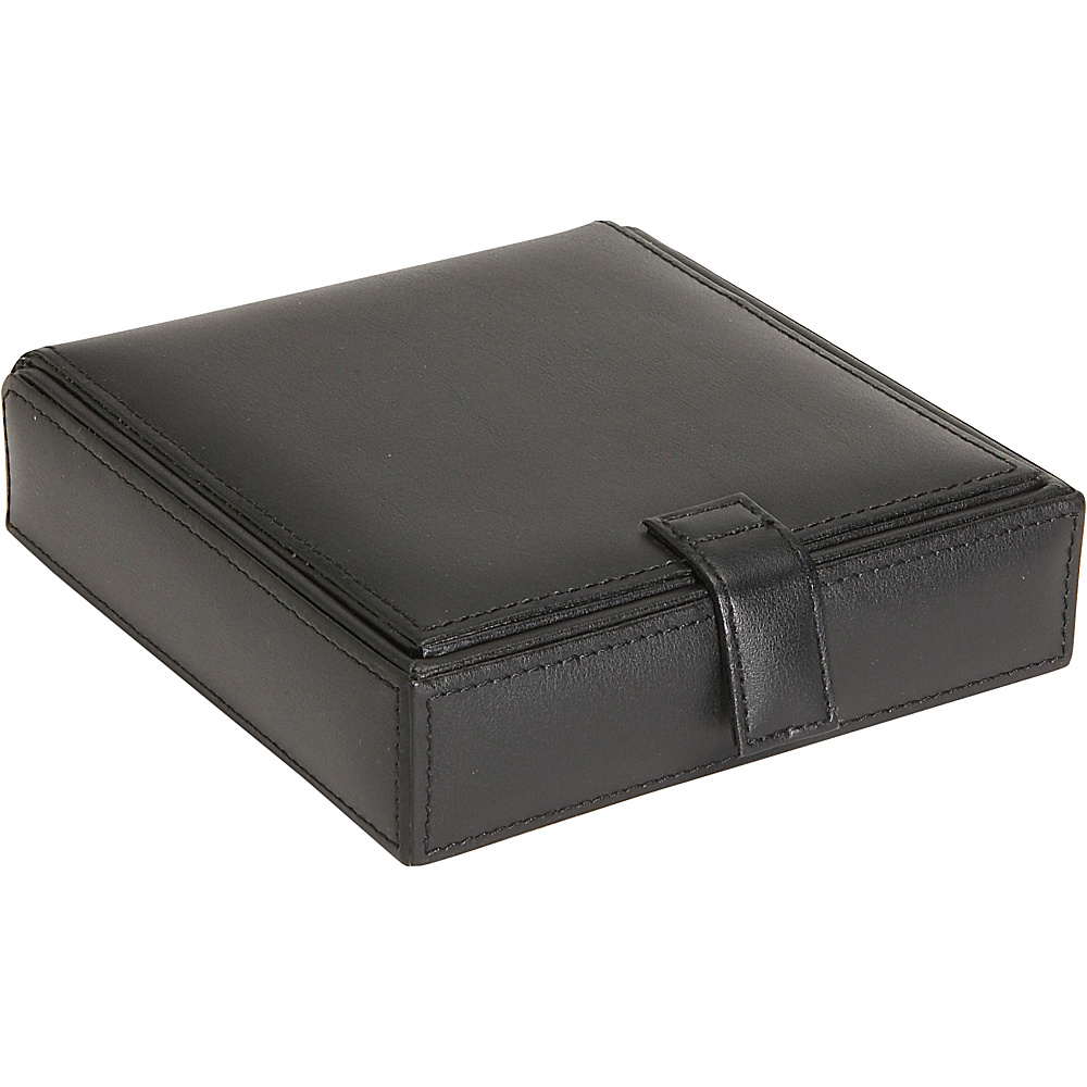 Royce Leather Watch Cufflink Box Black