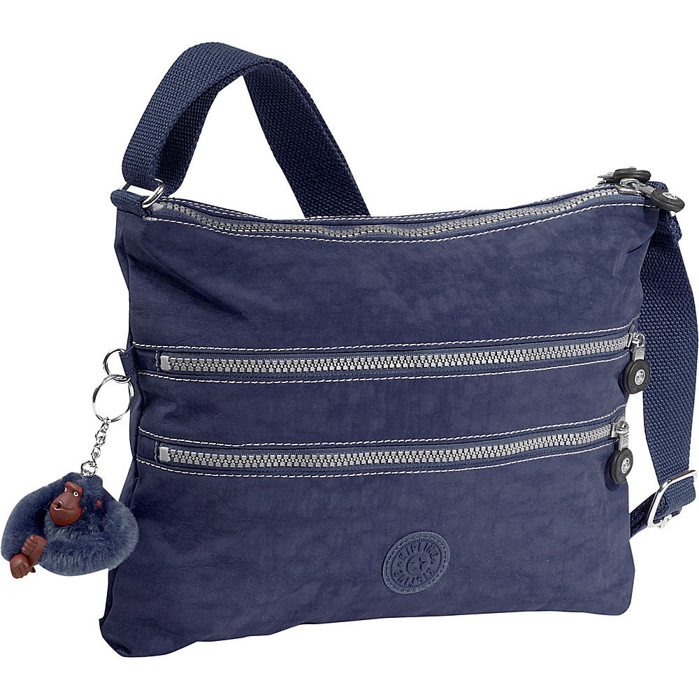 Kipling Alvar Crossbody Bag True Blue Kipling Fabric Handbags
