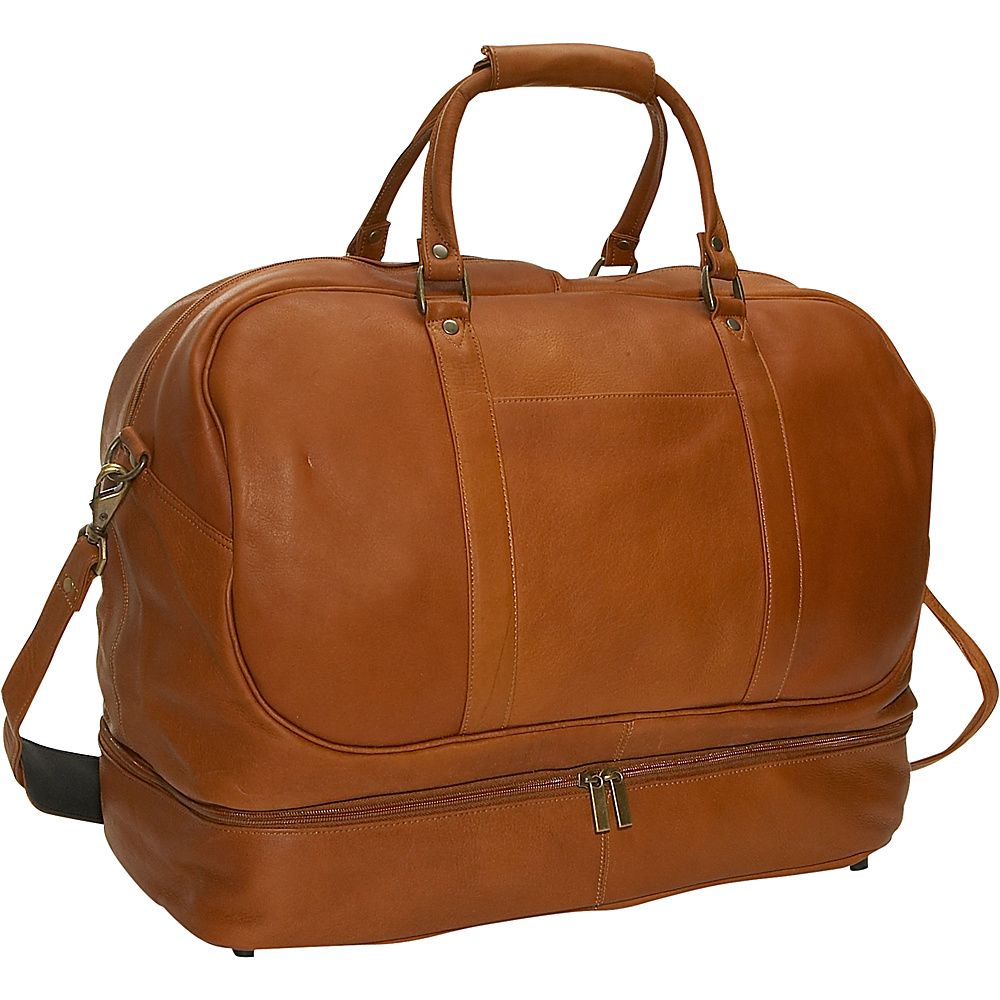 David King Co. Duffel with Bottom Compartment Tan