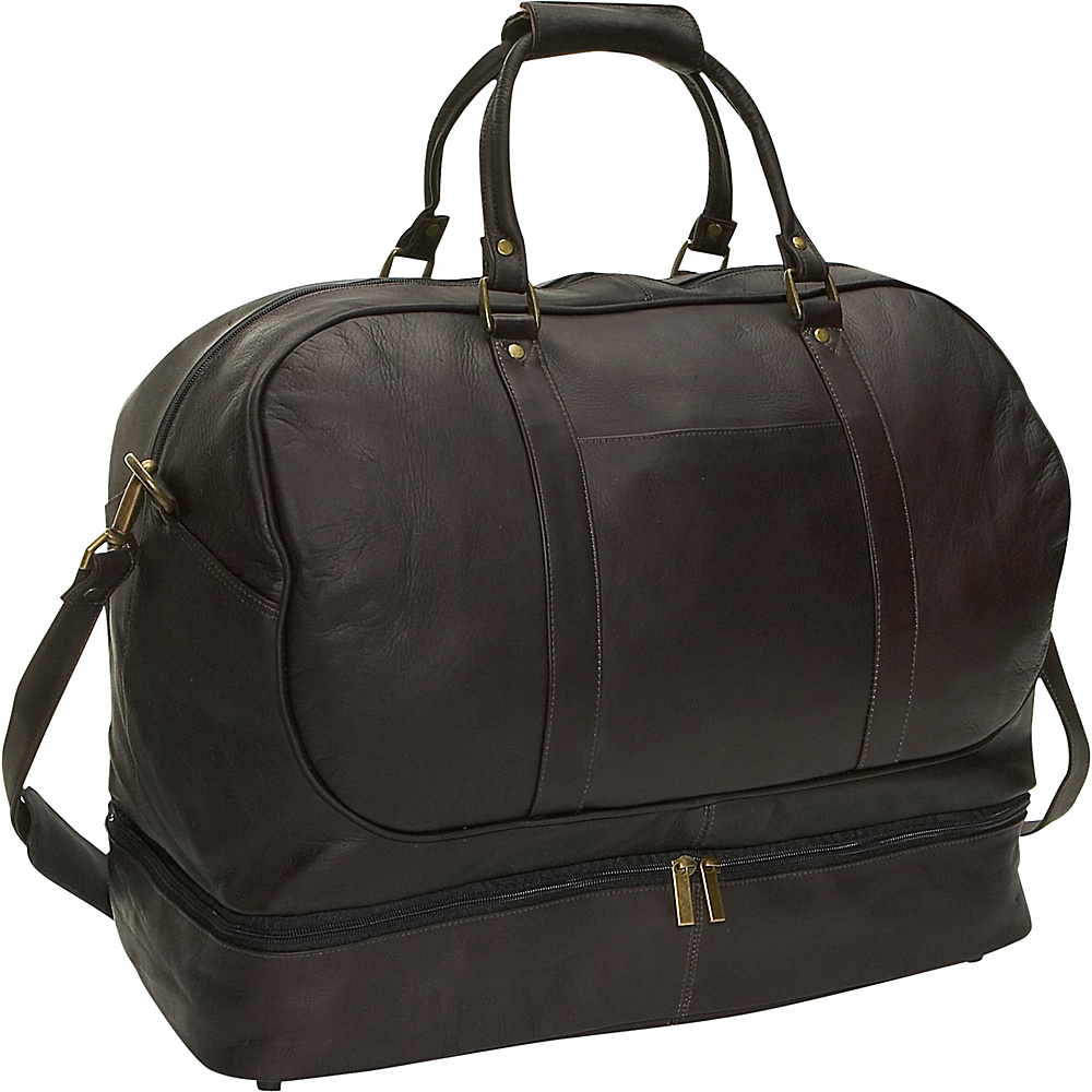 David King Co. Duffel with Bottom Compartment Cafe