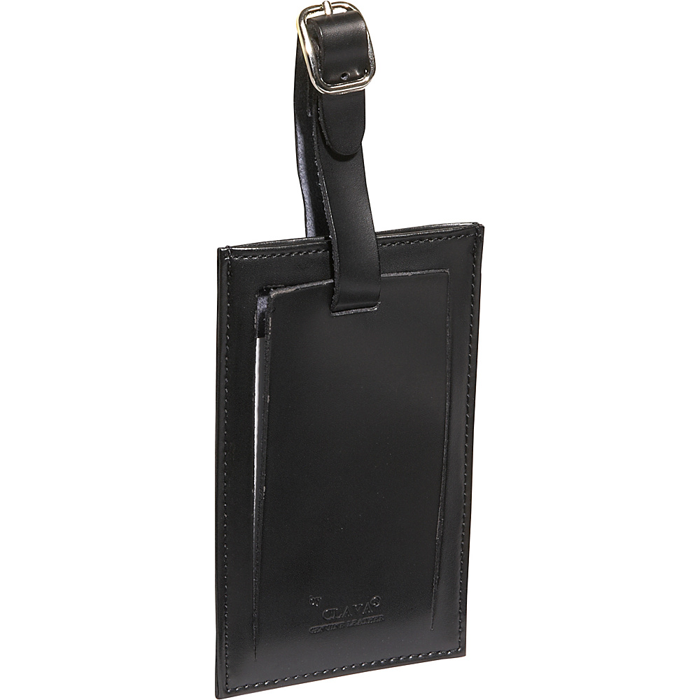 Clava Rectangle Luggage Tag Cl Black Clava Luggage Accessories