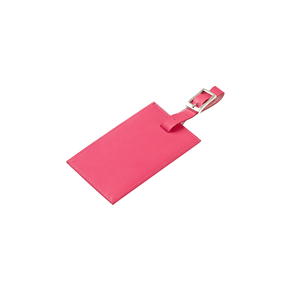 Clava Rectangle Luggage Tag Hot Pink Clava Luggage Accessories
