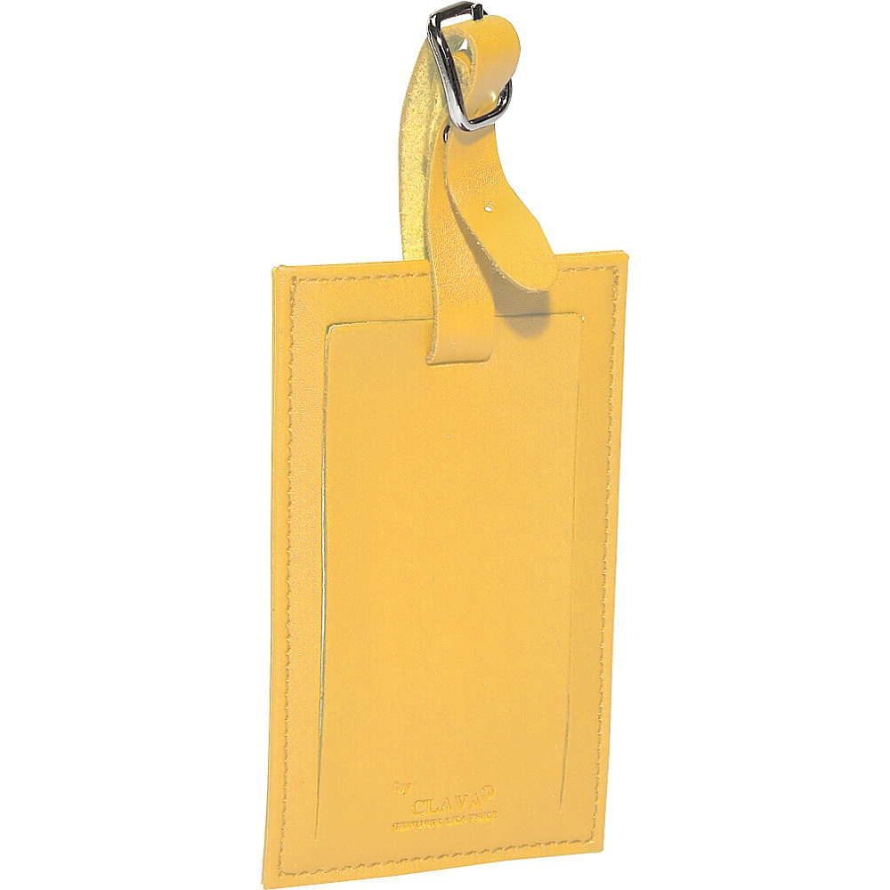 Clava Rectangle Luggage Tag CI Yellow