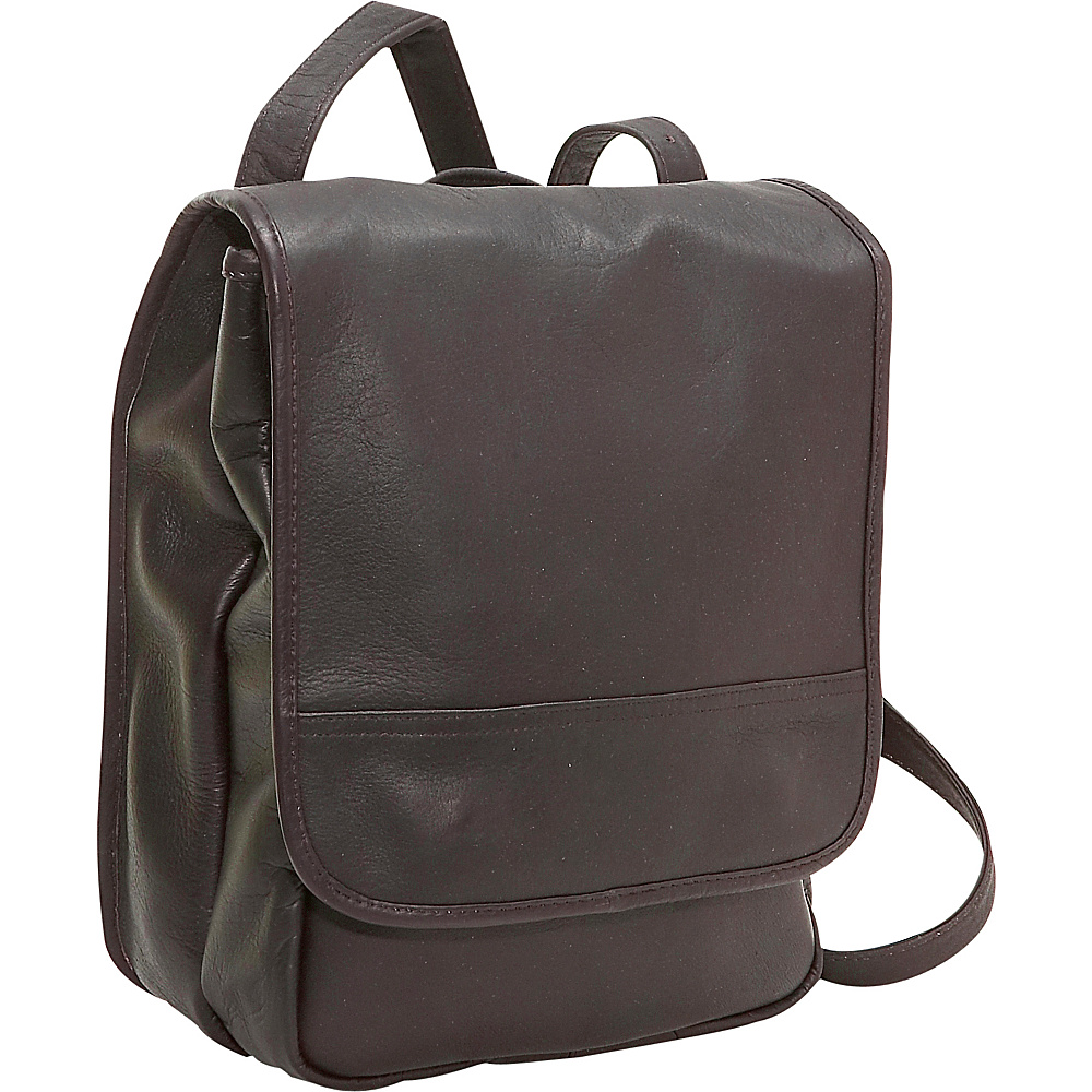 Le Donne Leather Convertible Back Pack Shoulder Bag