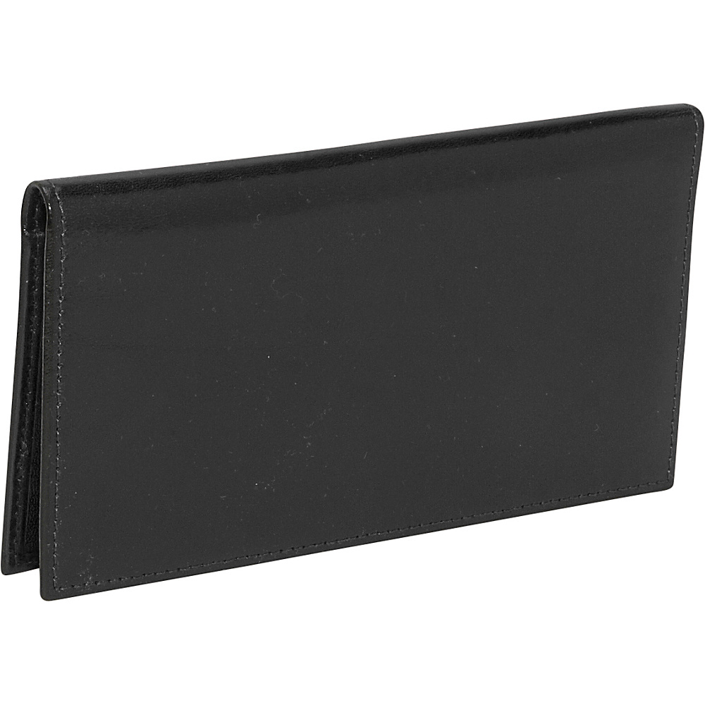 Bosca Old Leather Checkbook Wallet Black
