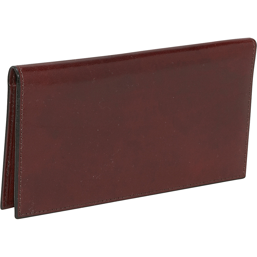 Bosca Old Leather Checkbook Wallet Dark Brown