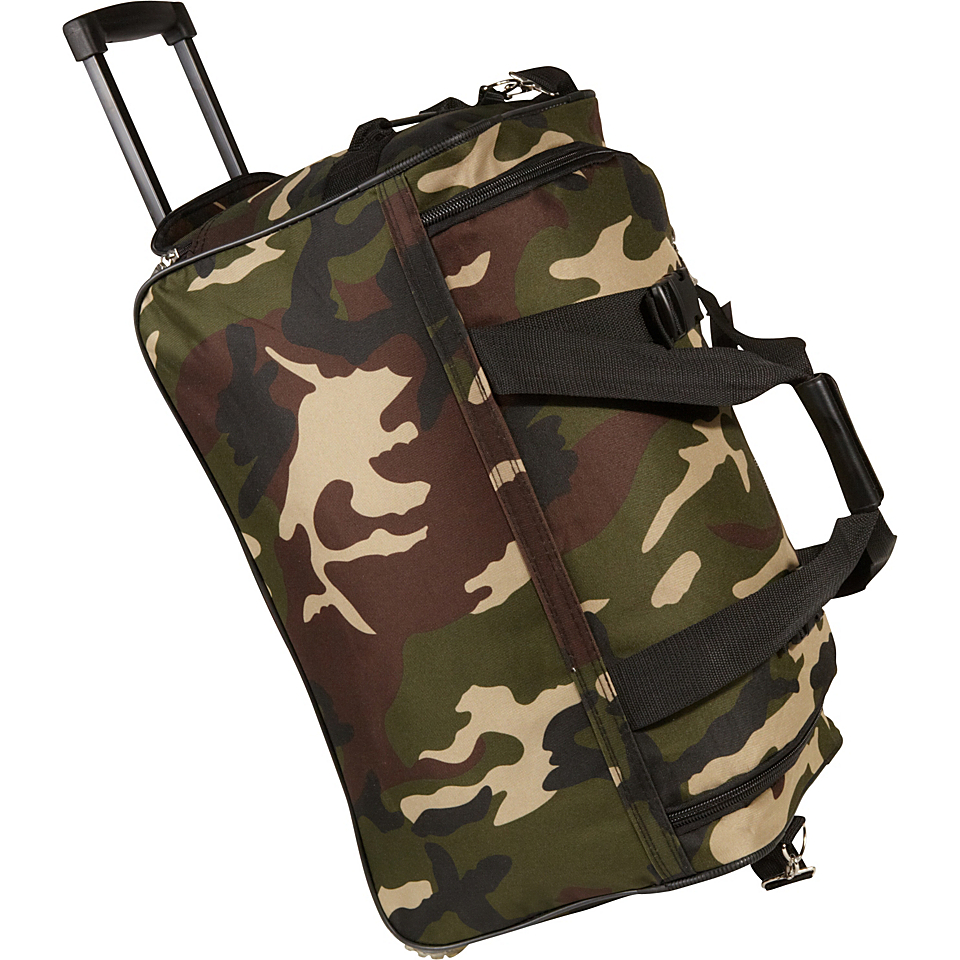 Rockland Luggage 22 Rolling Duffle Bag   Camouflage  