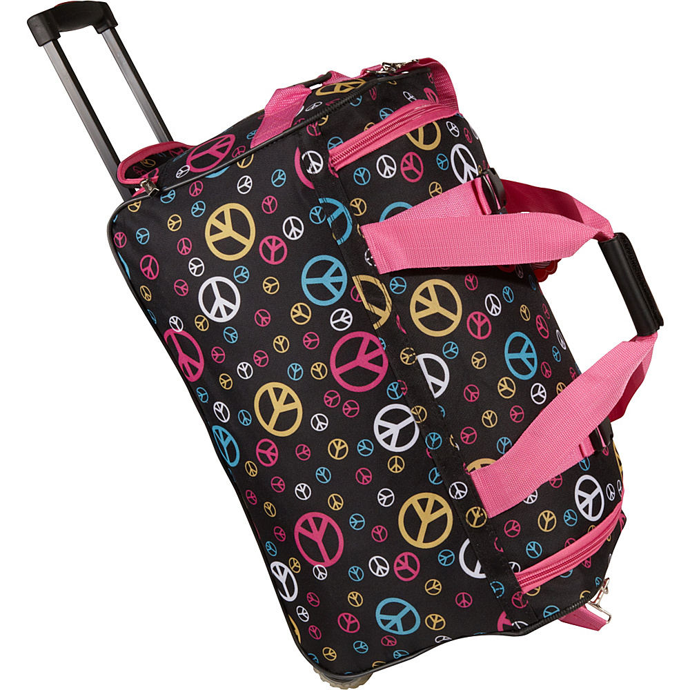 Rockland Luggage 22 Rolling Duffle Bag Peace