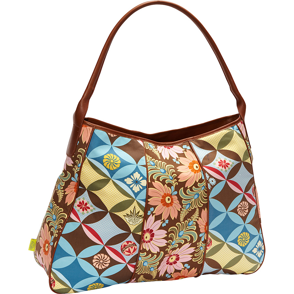Amy Butler for Kalencom Opal Fashion Bag Chocolate Fern Flower Amy Butler for Kalencom Fabric Handbags