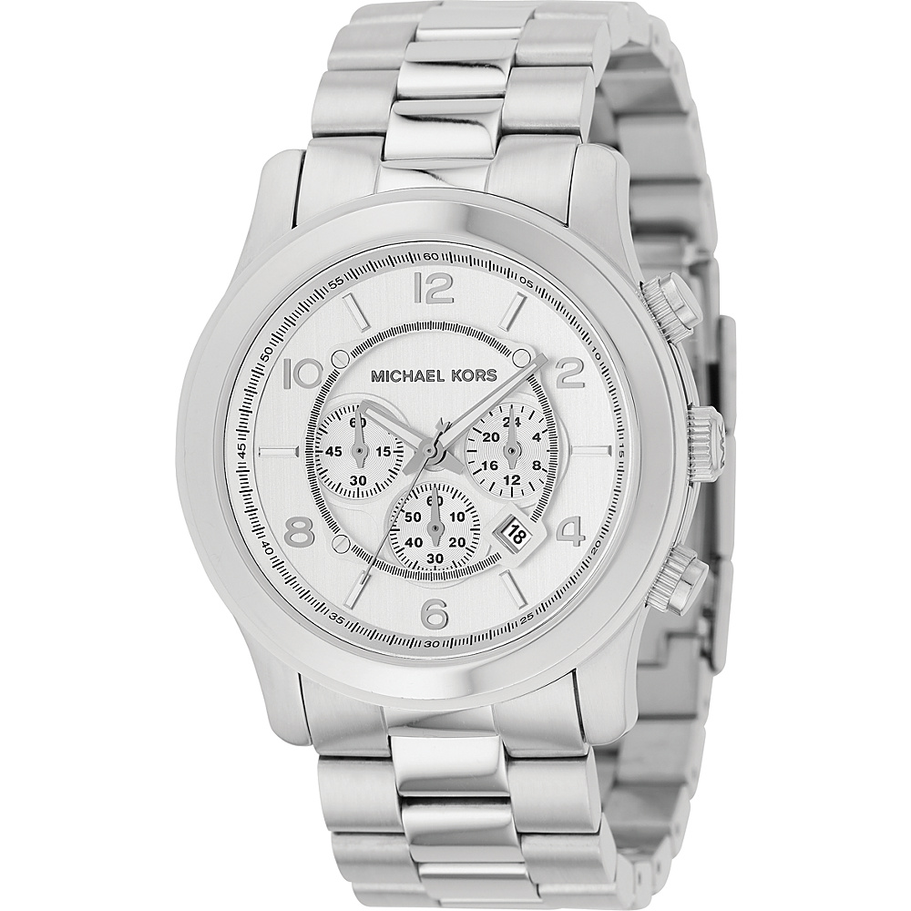 Michael Kors Watches Oversized Silver Runway Silver