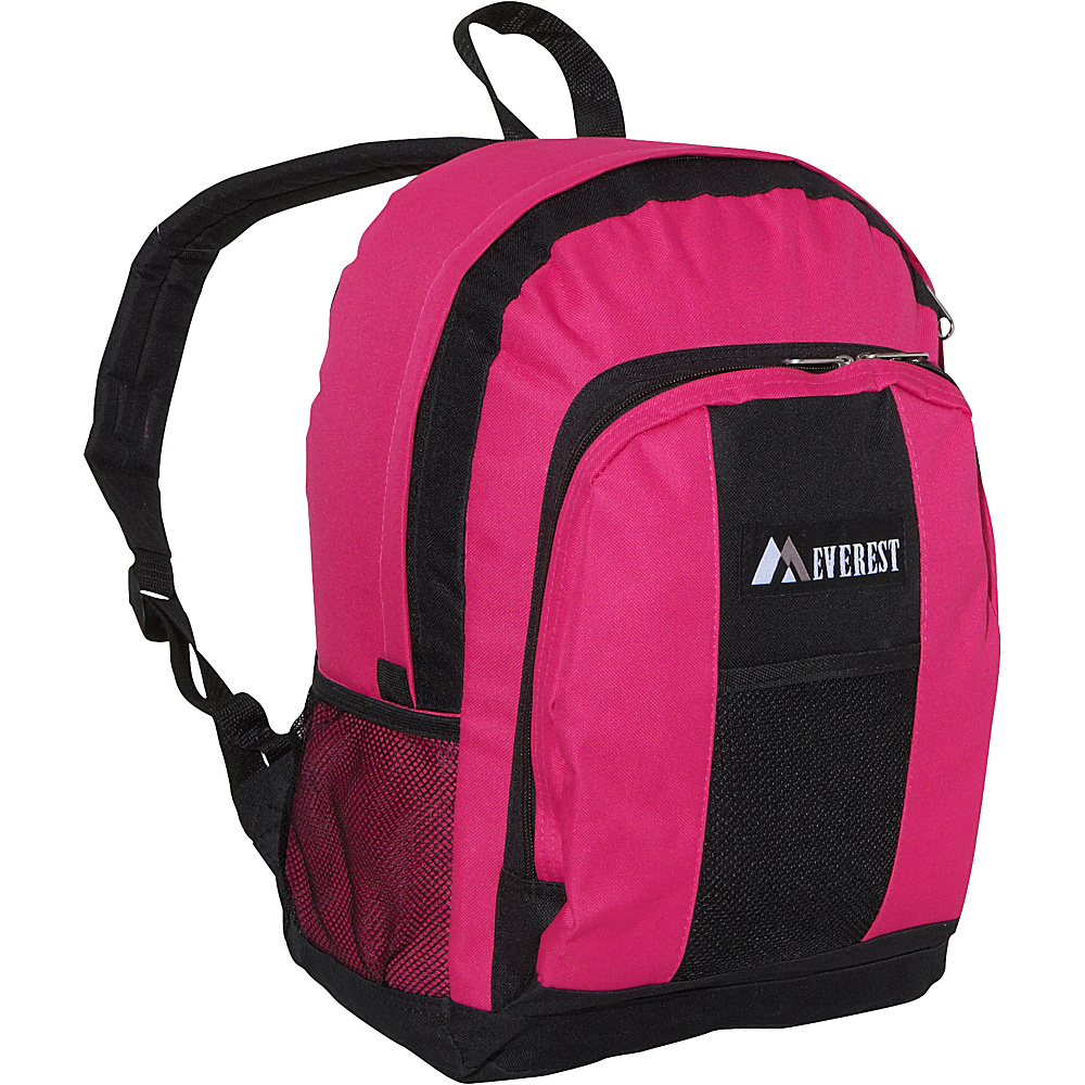 Everest Backpack with Front Side Pockets Hot Pink