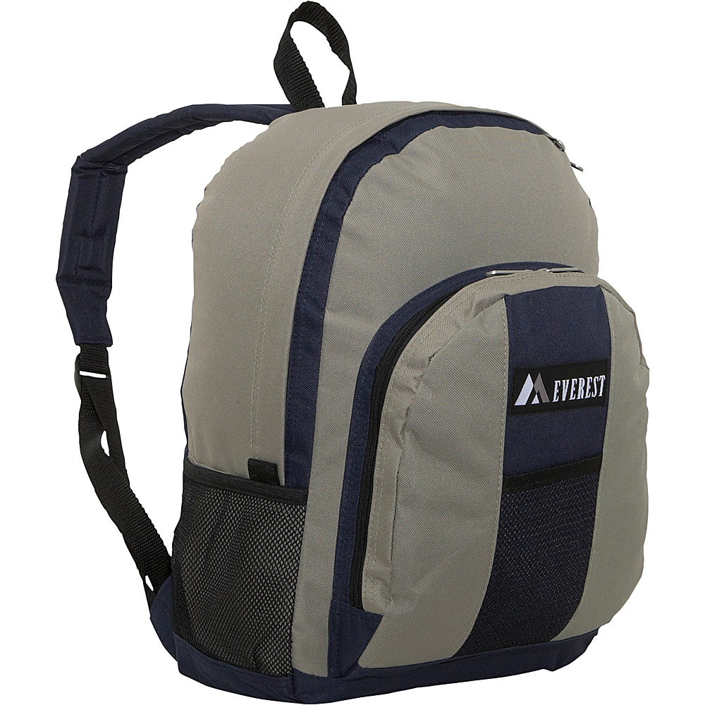 Everest Backpack with Front Side Pockets Navy khaki