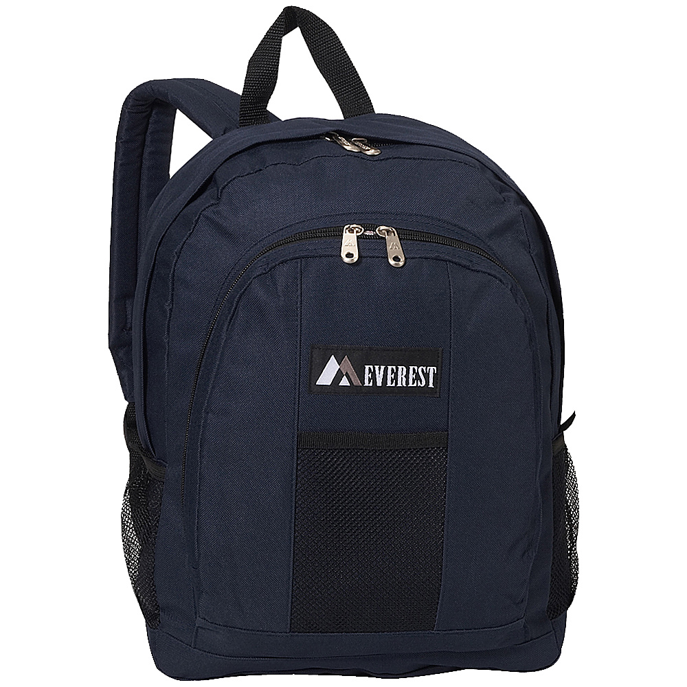 Everest Backpack with Front Side Pockets Navy