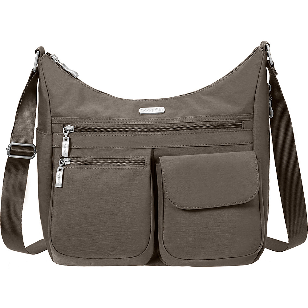 baggallini Everywhere Shoulder Bag with RFID Portobello baggallini Fabric Handbags