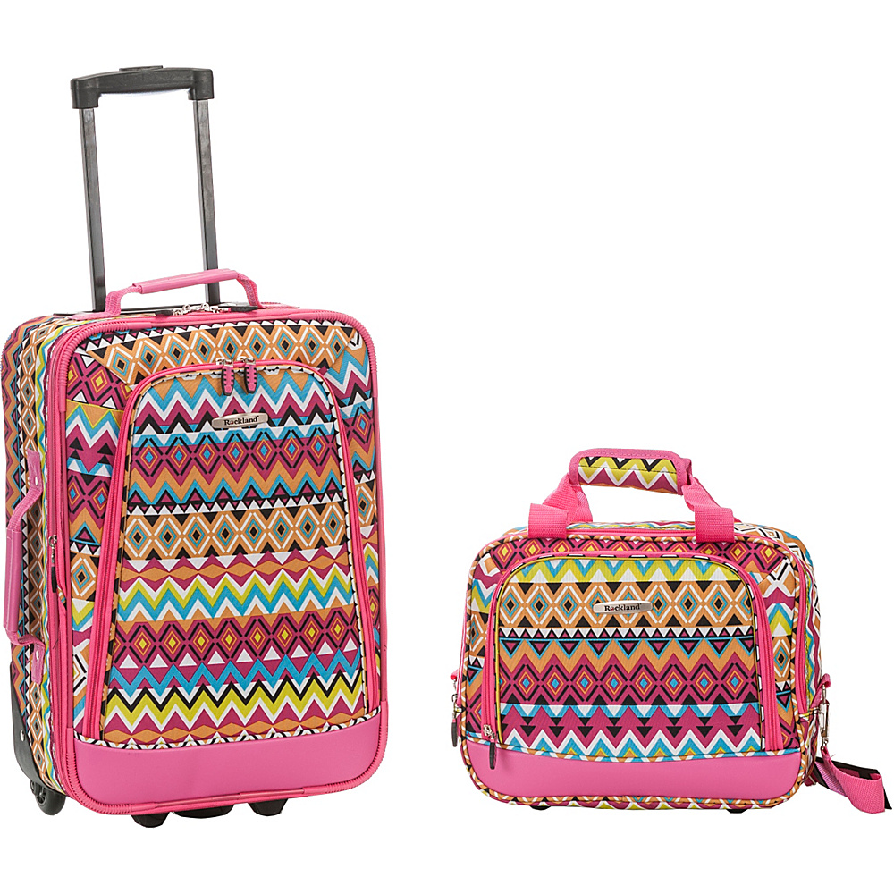 Rockland Luggage Rio 2 Piece Carry On Luggage Set Tribal Rockland Luggage Luggage Sets