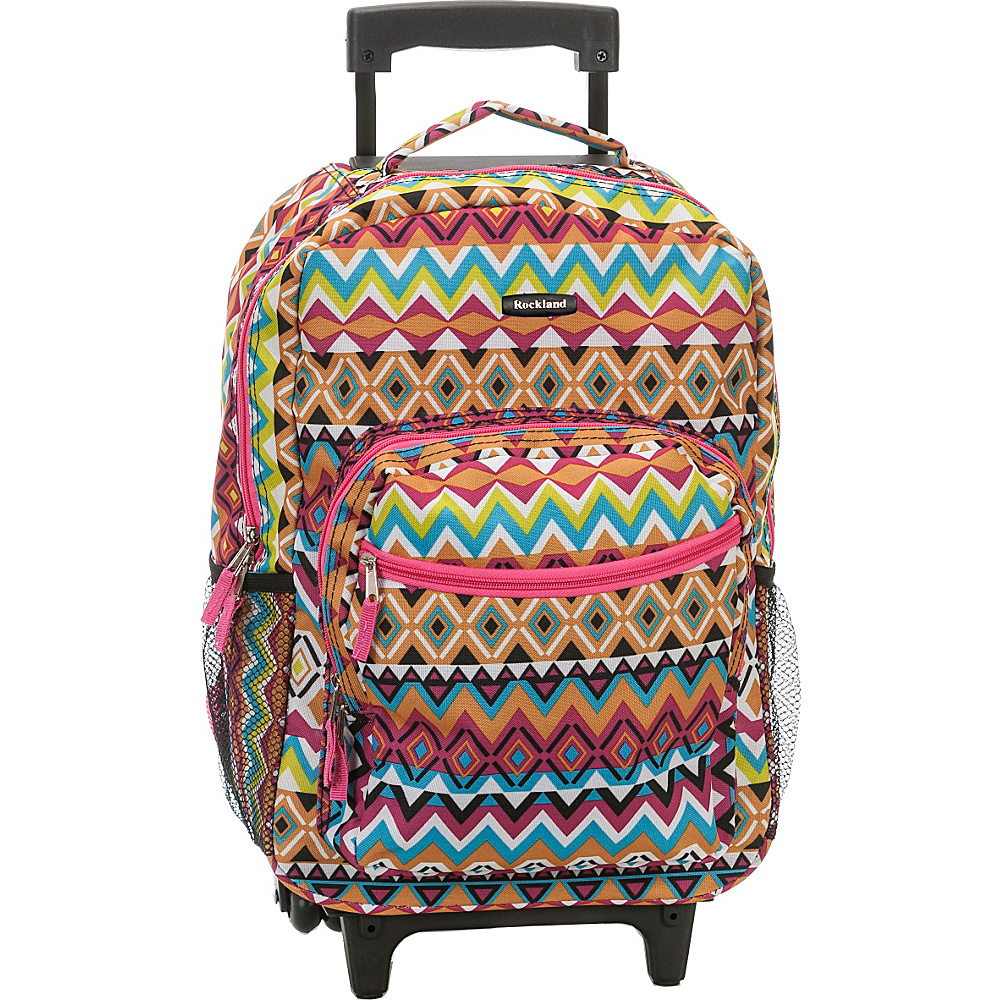 Rockland Luggage Roadster 17 Rolling Backpack Tribal Rockland Luggage Rolling Backpacks