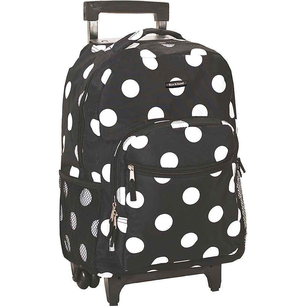 Rockland Luggage Roadster 17 Rolling Backpack Black Dot Rockland Luggage Rolling Backpacks
