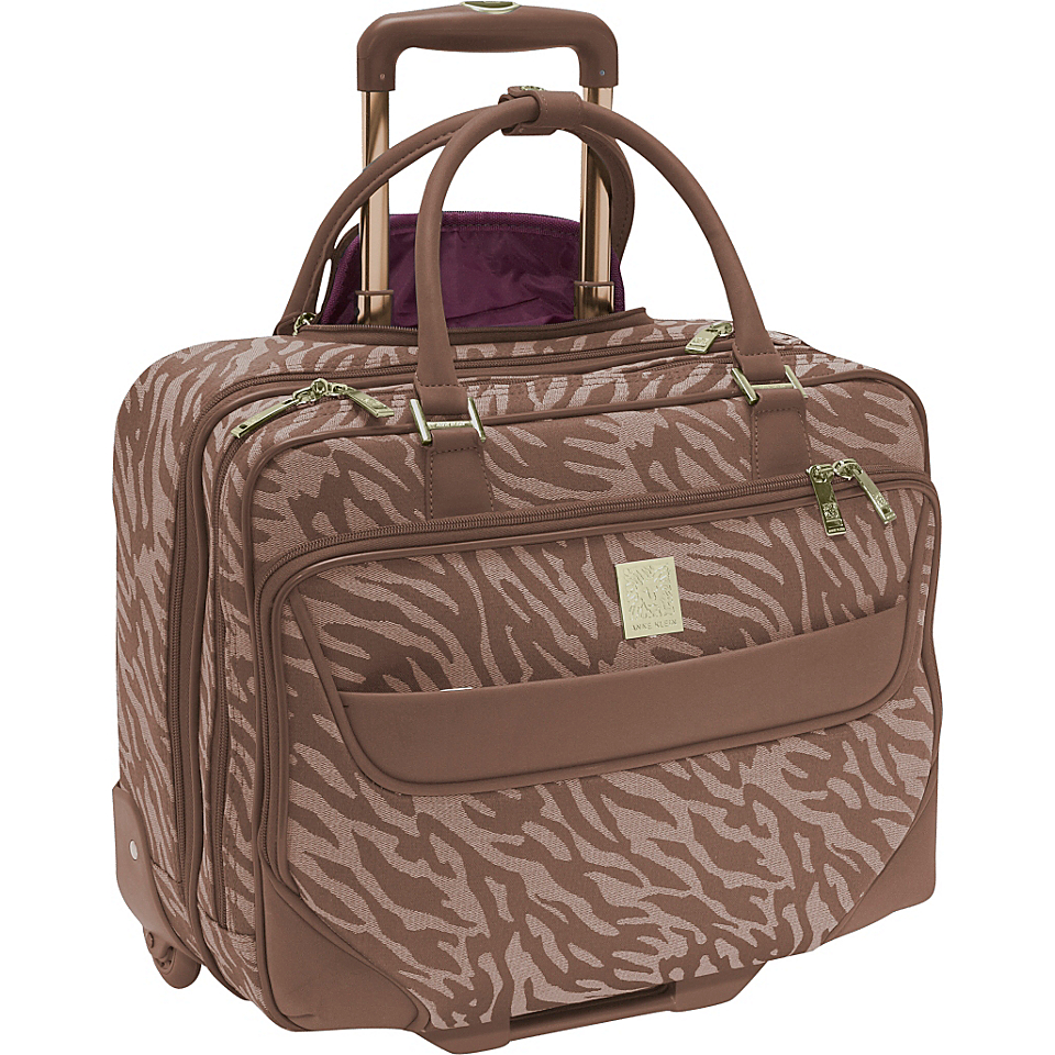 Anne Klein Luggage Lions Mane Wheeled Business Case 2 Colors