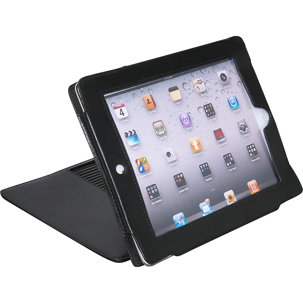 Bellino Leather iPad 2 Case Stand Black