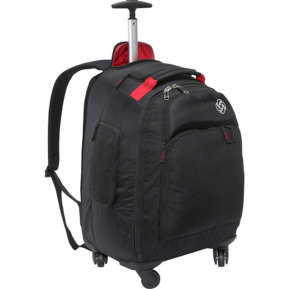 Samsonite MVS Spinner Backpack Black Samsonite Rolling Backpacks