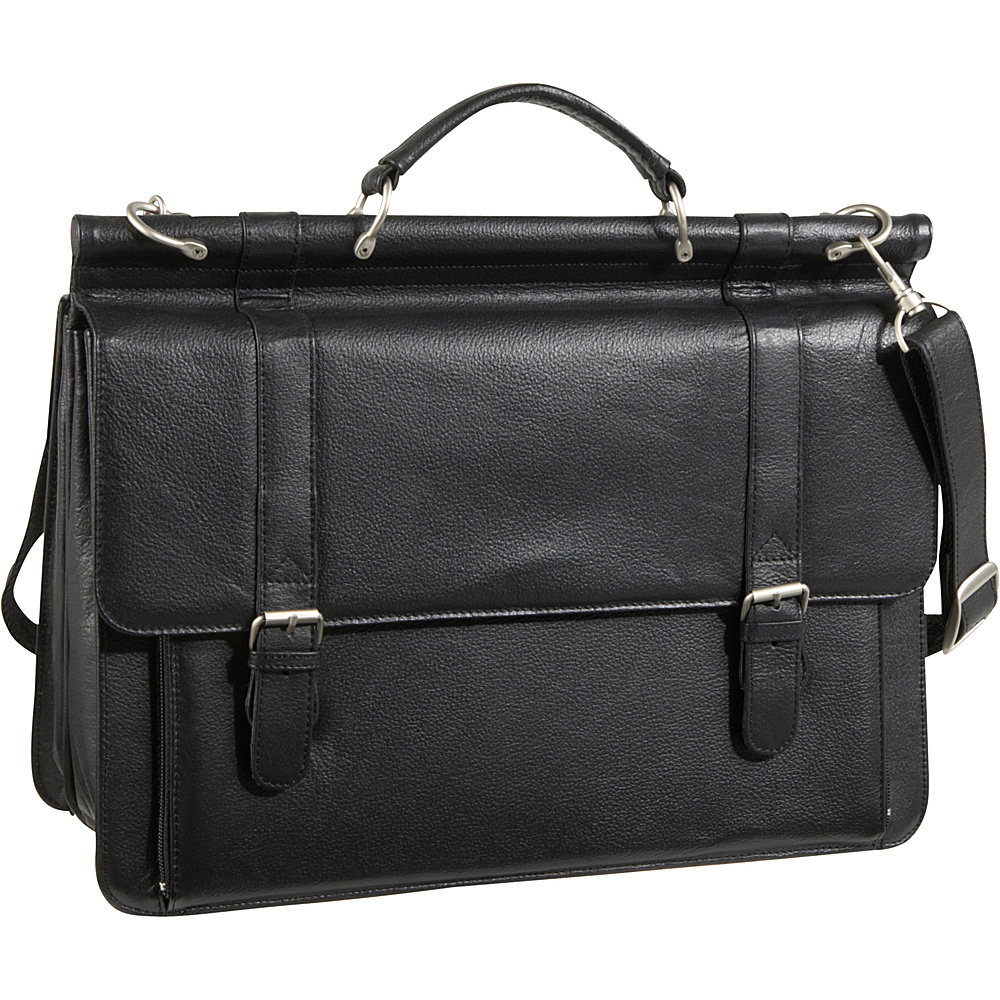 AmeriLeather Leather Executive Briefcase Black