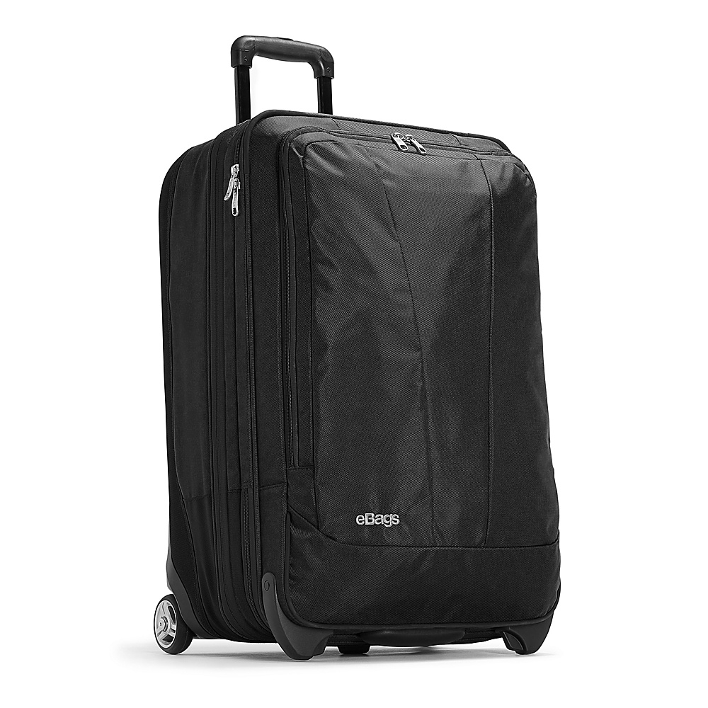 eBags TLS 25 Expandable Upright Solid Black eBags Softside Checked