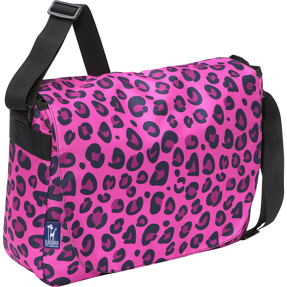 Wildkin Pink Leopard Laptop Messenger Bag Pink