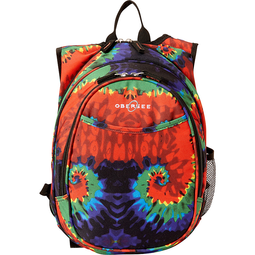 Obersee Kids Pre School Tie Dye Backpack with Integrated Lunch Cooler Tie Dye Obersee Everyday Backpacks