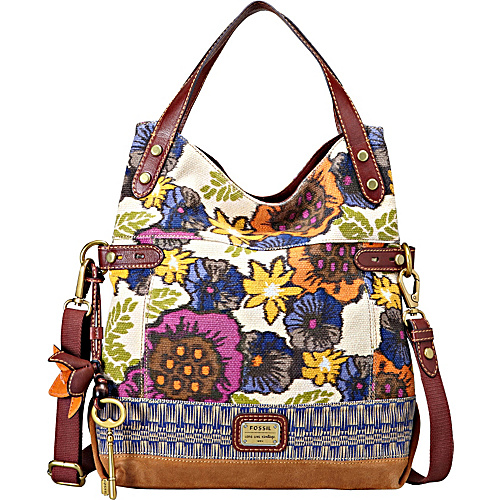... Tote Floral - Fossil Fabric Handbags - Handbags, Fabric Handbags