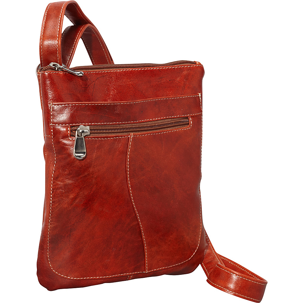 David King Co. Florentine Slender Shoulder Bag Honey David King Co. Leather Handbags