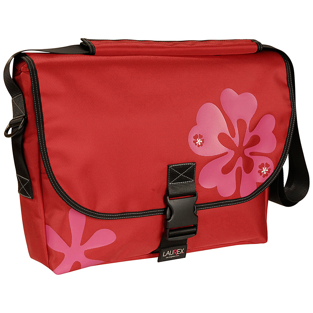 Laurex Laptop Messenger Bag Large Red Clover Laurex Messenger Bags