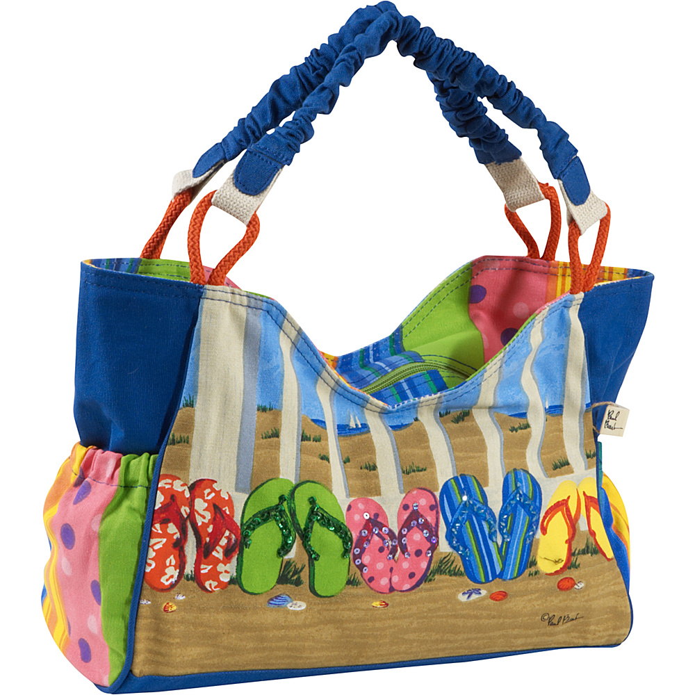 Sun N Sand Coastal Flip Flop Multi Sun N Sand Fabric Handbags