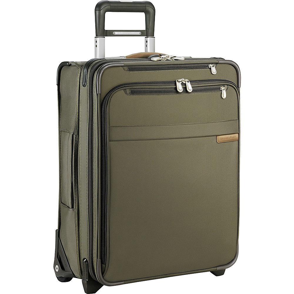 Briggs Riley Baseline International Carry On Wide Body Upright Olive Briggs Riley Softside Carry On