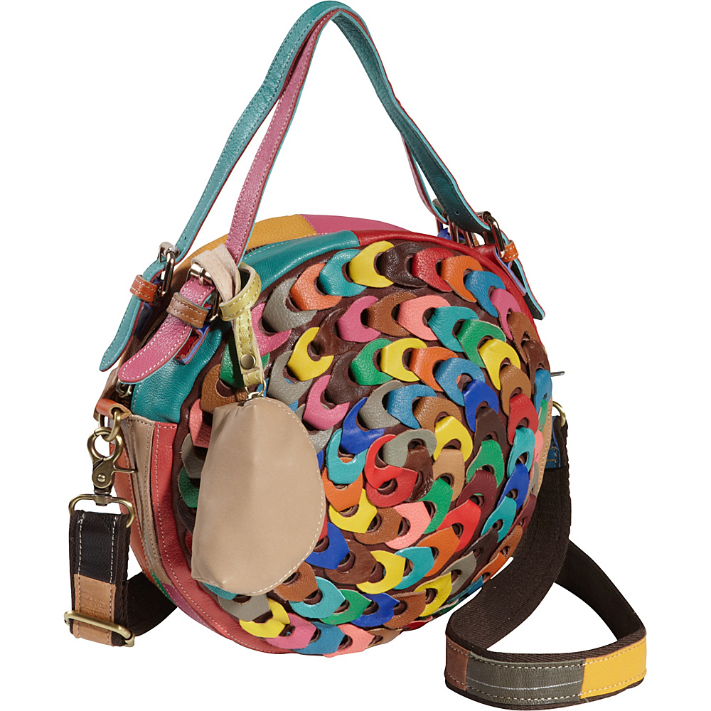 AmeriLeather Dream Catcher Pouch Handbag Rainbow AmeriLeather Leather Handbags