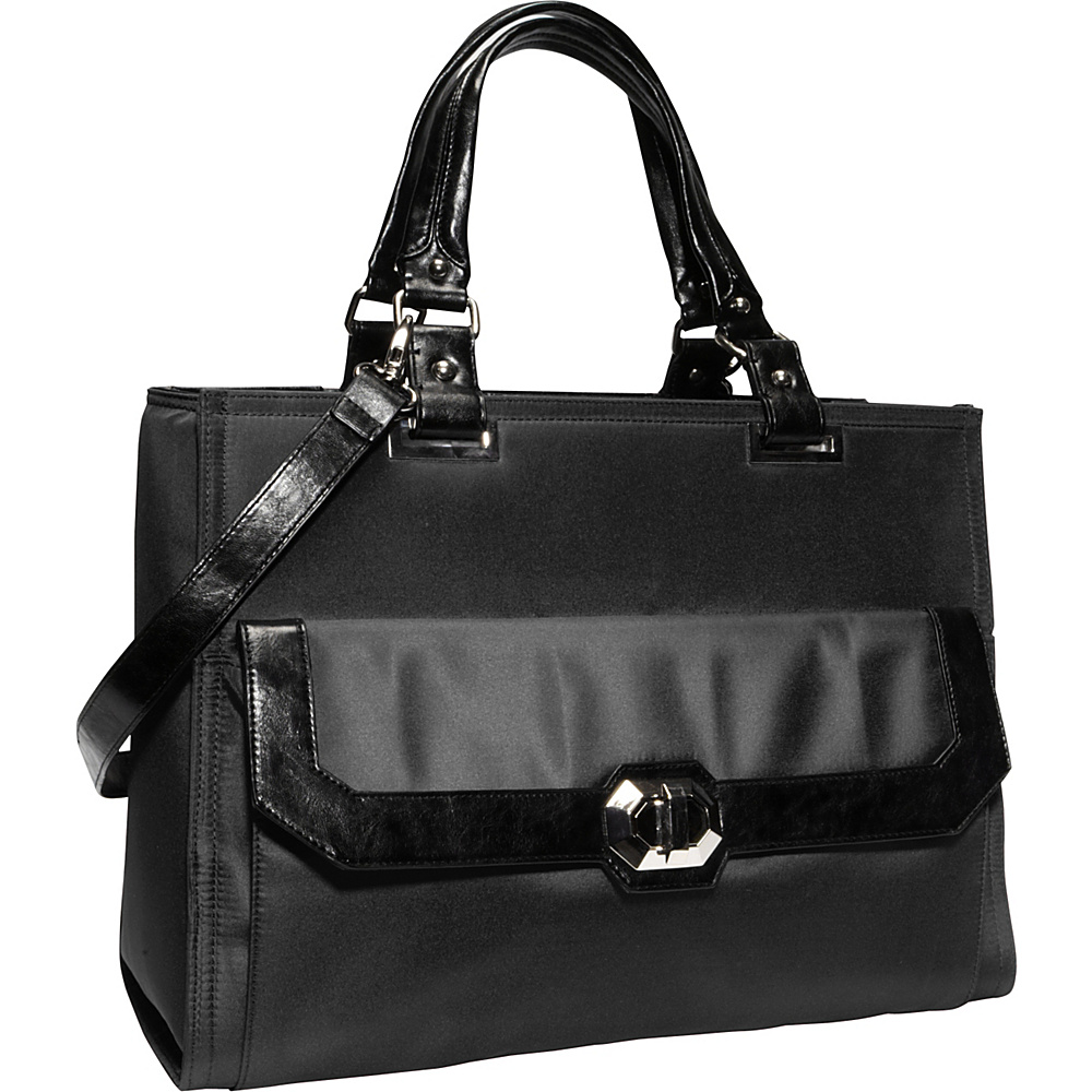 Women In Business Francine Collection Madison 16.1 Laptop Tote Black Women In Business Women s Business Bags