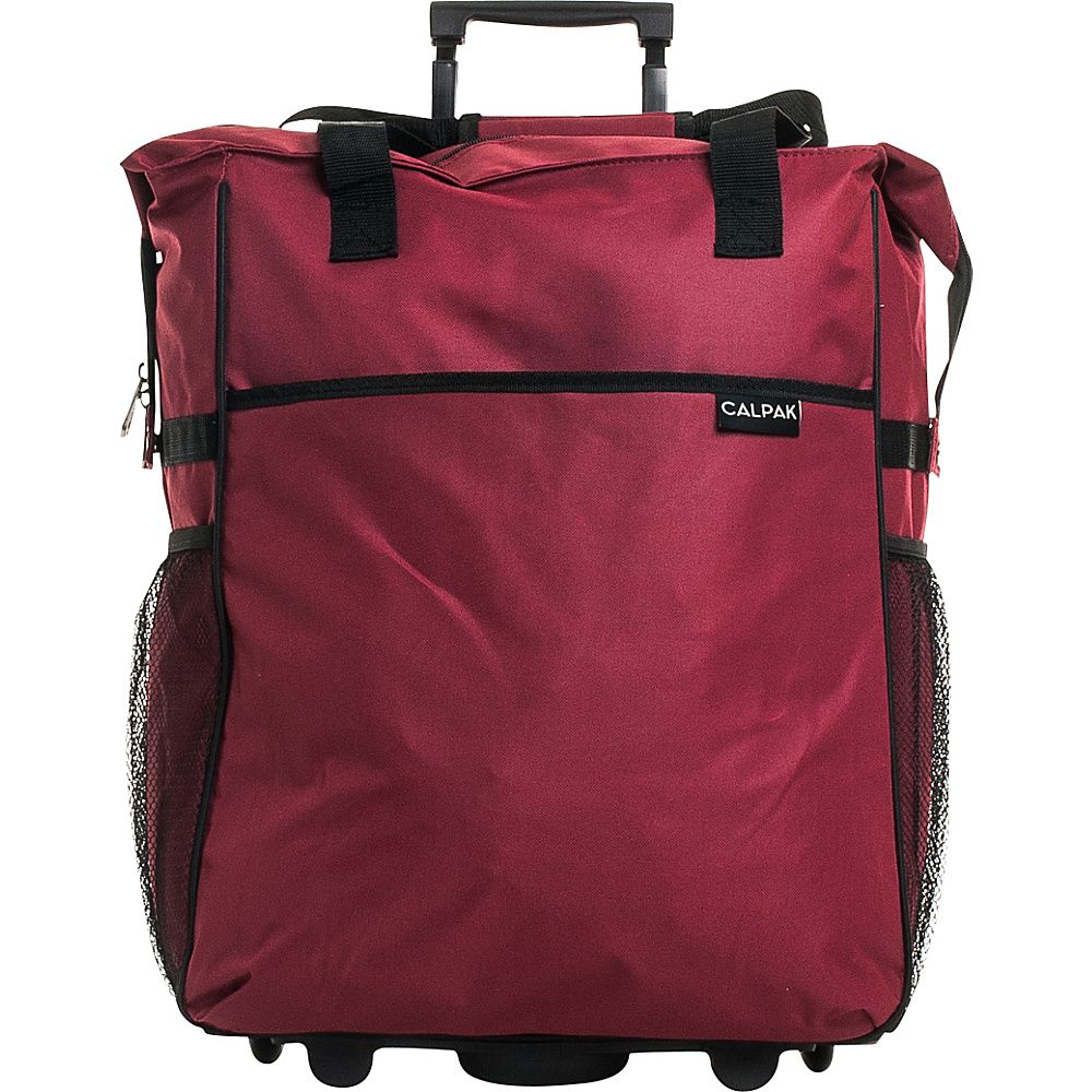 CalPak The Big Eazy 20 Rolling Tote Red CalPak Luggage Totes and Satchels