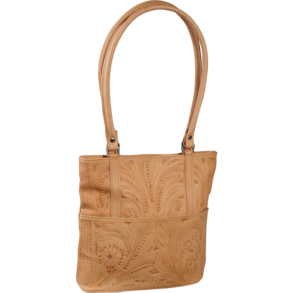 Ropin West Tote Bag Natural Ropin West Leather Handbags