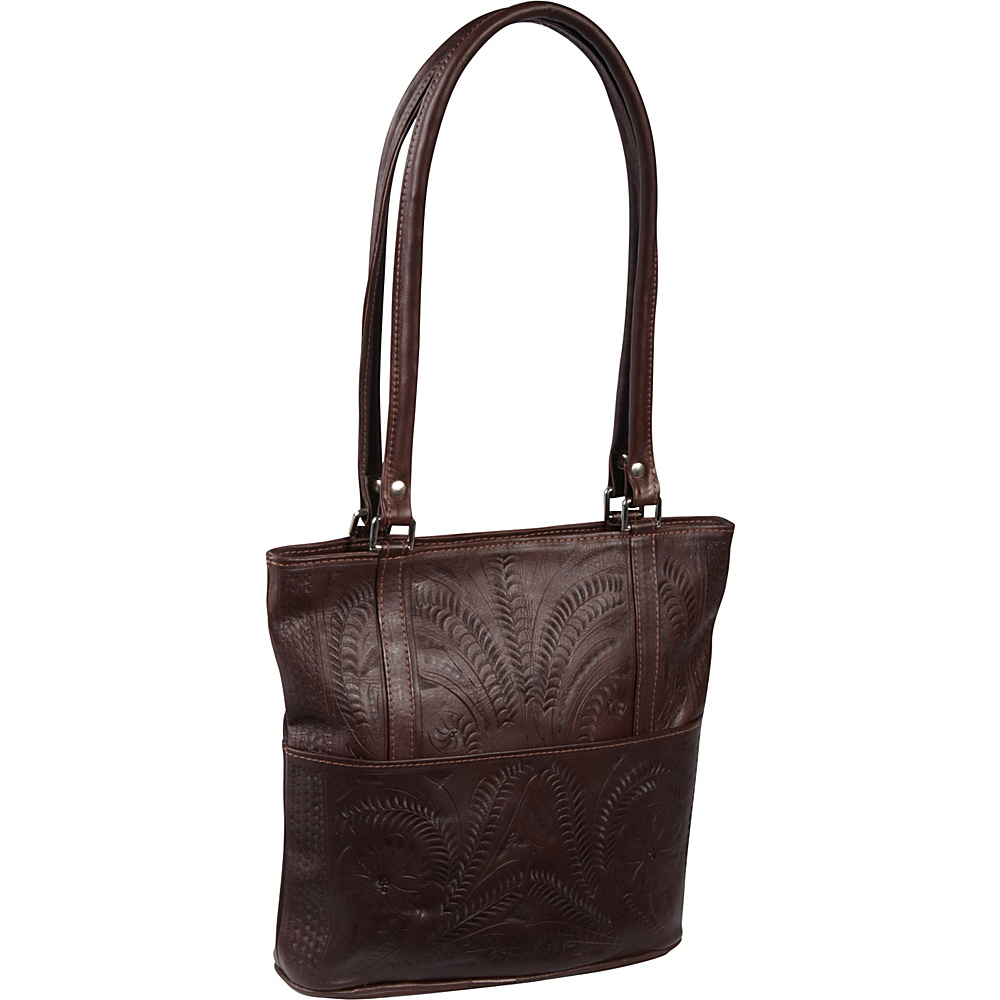Ropin West Tote Bag Brown Ropin West Leather Handbags