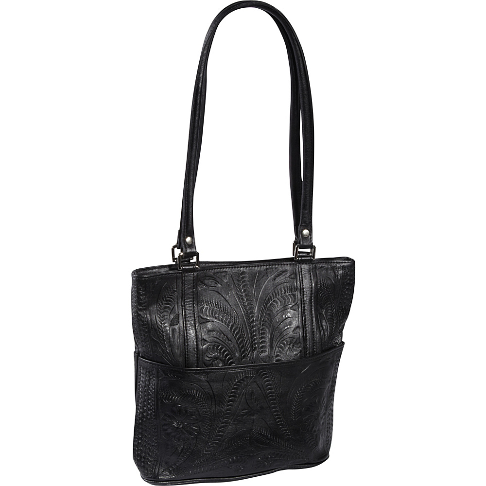 Ropin West Tote Bag Black Ropin West Leather Handbags