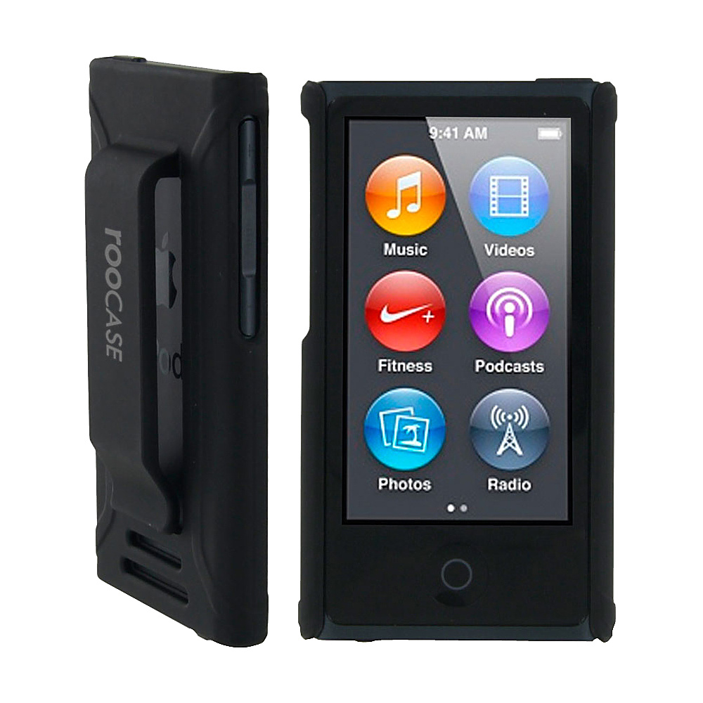 rooCASE Ultra Slim Matte Shell Case for iPod Nano 7 Black rooCASE Electronic Cases