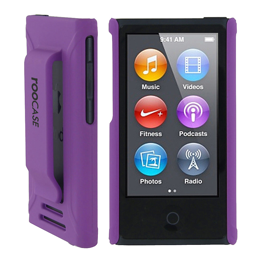 rooCASE Ultra Slim Matte Shell Case for iPod Nano 7 Purple rooCASE Electronic Cases