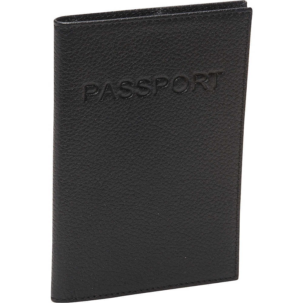 AmeriLeather Luxurious Leather Passport Holder Black AmeriLeather Travel Wallets