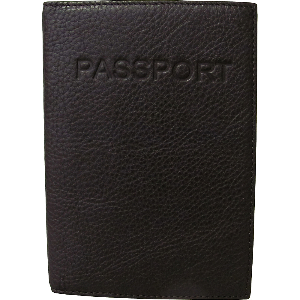 AmeriLeather Luxurious Leather Passport Holder Dark Brown AmeriLeather Travel Wallets