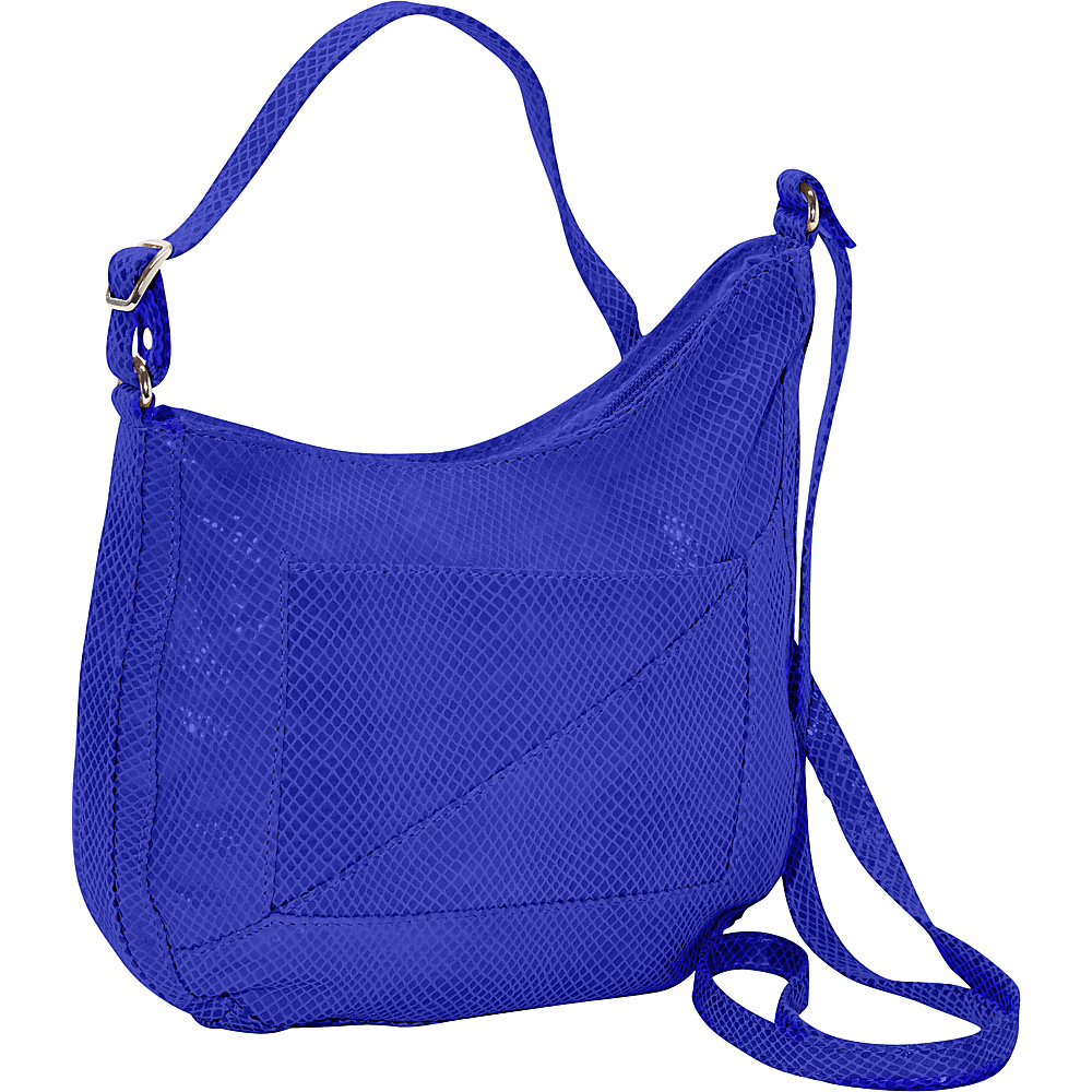 Latico Leathers Charlie Hobo Blue Latico Leathers Leather Handbags